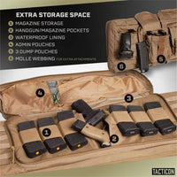 BattleBag Double Rifle Bag (36 inch & 42 inch) Gun Case - Xandr Defense