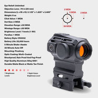 Apex Predator V3 Solar Red Dot Sight | Multi-Reticle - Xandr Defense