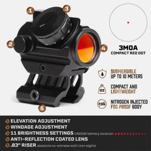 Predator V3 Compact Red Dot Sight - Xandr Defense