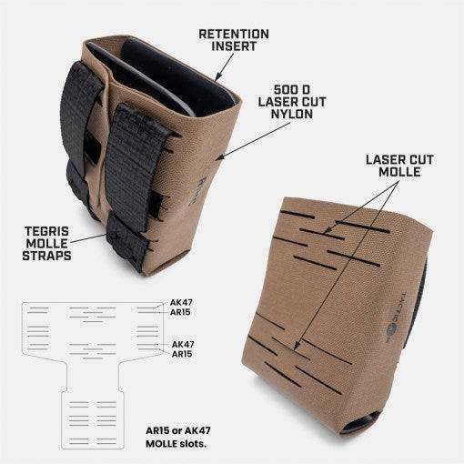 R1MC | Single Rifle Magazine Carrier | AR-15 & AK-47 Mag Pouch - Xandr Defense