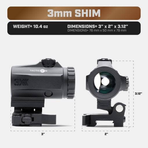 Falcon V0.5 3X Magnifier For Red Dot Sight - Xandr Defense