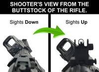 45 Degree Offset Iron Sights Flip Up BUIS For Rifle - Xandr Defense