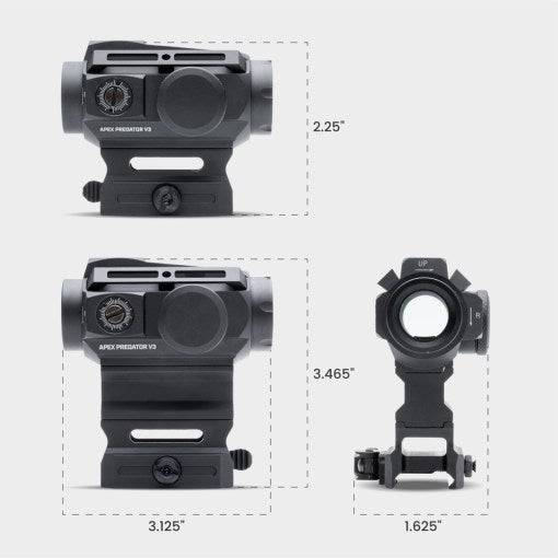 Apex Predator V3 Solar Red Dot Sight | Multi-Reticle - Xandr Defense