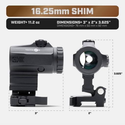 Falcon V0.5 3X Magnifier For Red Dot Sight - Xandr Defense